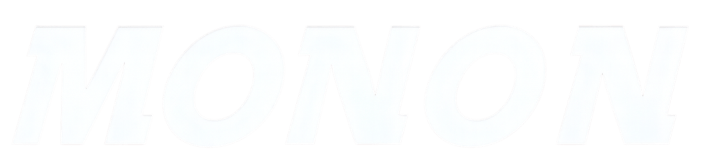 White Monon Text Logo